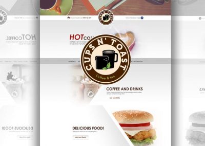Website Design: Cups N Toast