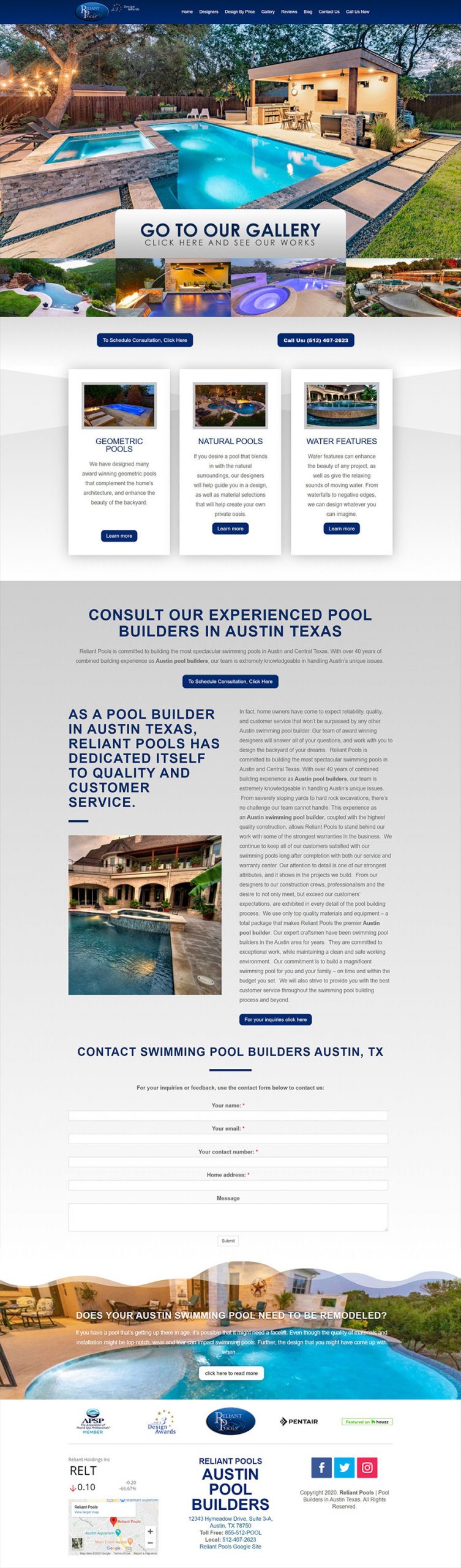 new reliant pools