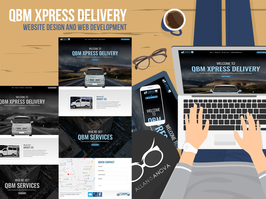 Website Design: QBM Xpress Delivery