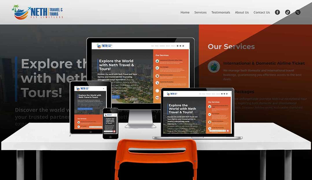 Web Development: Neth Travel and Tours