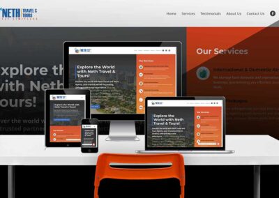 Web Development: Neth Travel and Tours