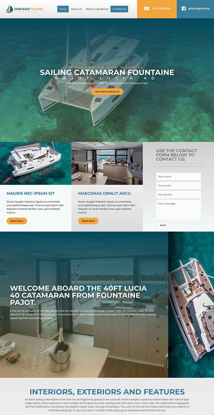 Sailing Catarman - Florida - Website with CMS